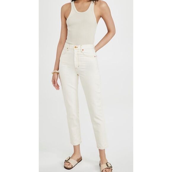 SLVRLAKE Beatnik Ankle Jeans Ivory - Picture 11 of 11